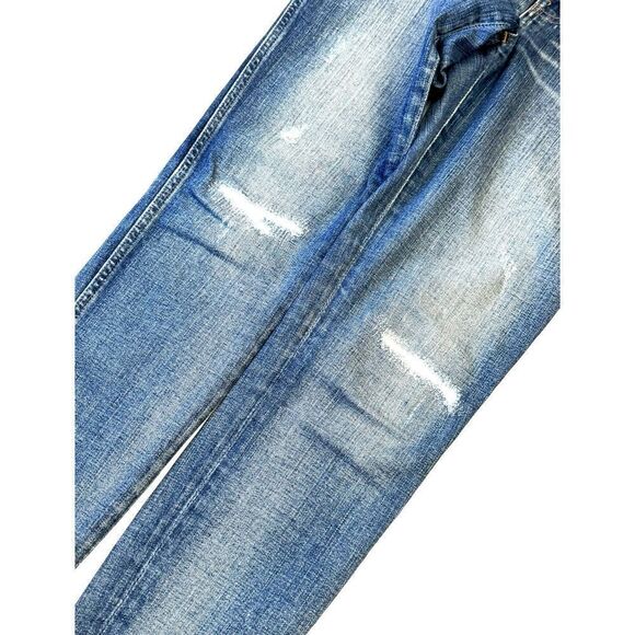 Madewell Medium Wash 9" High Rise Skinny Jeans w/ Frayed Hemline Sz 26 EUC - Picture 9 of 11